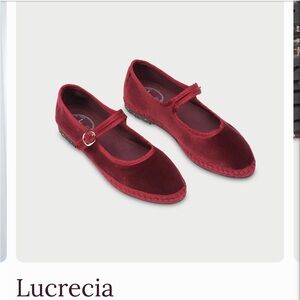 Red Mary Jane Flats
